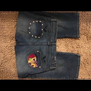 Apple Bottoms Cropped Jeans